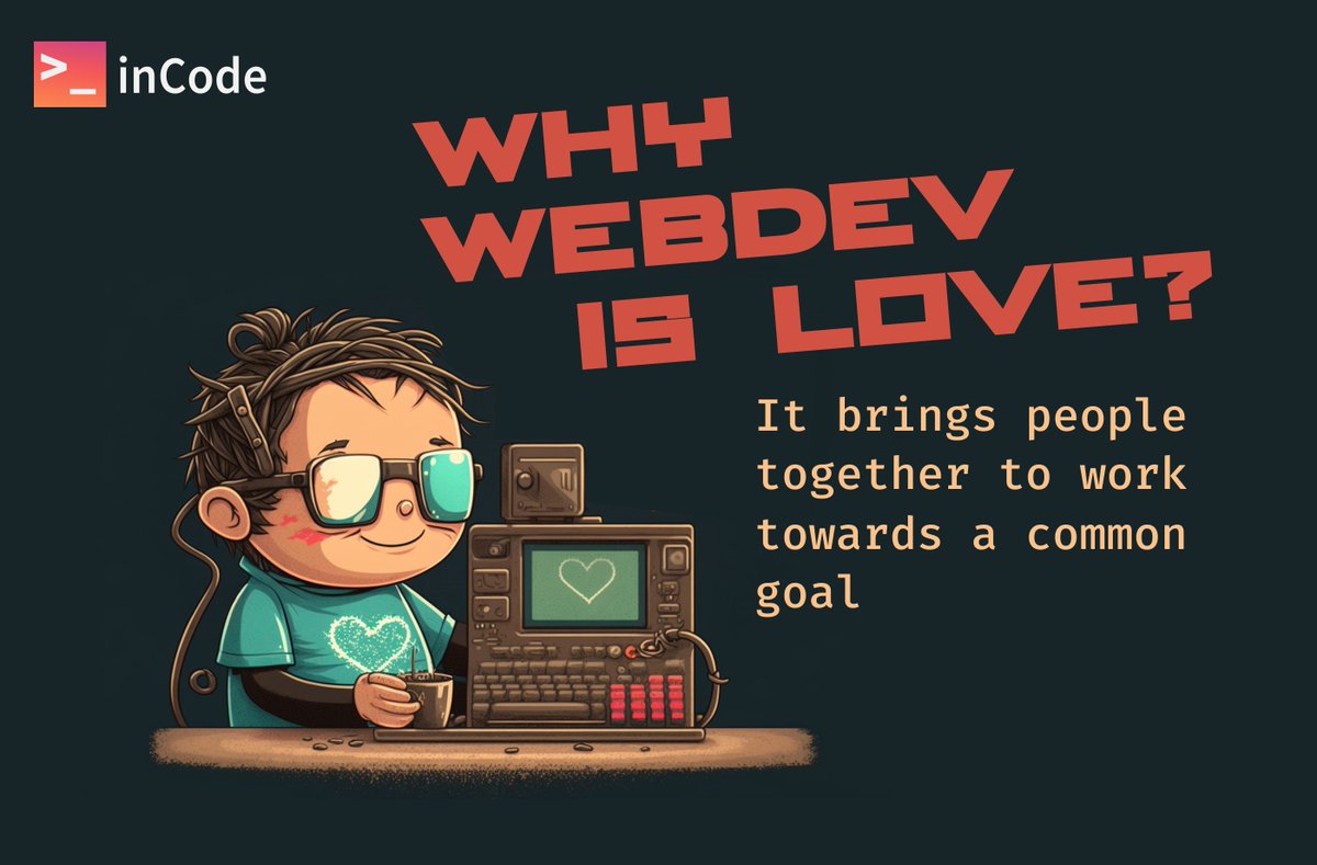 inCode_Systems's tweet photo. Here is why we love #webdevelopment  
Share why you love your job in the comments. Let there be ❤️
P.S. this content was created with the help of #AI

#appdevelopment #valentinesday #webdeveloper #incodesystems #uiux #webdesigner #webdesign https://t.co/bCKSvSMLyV