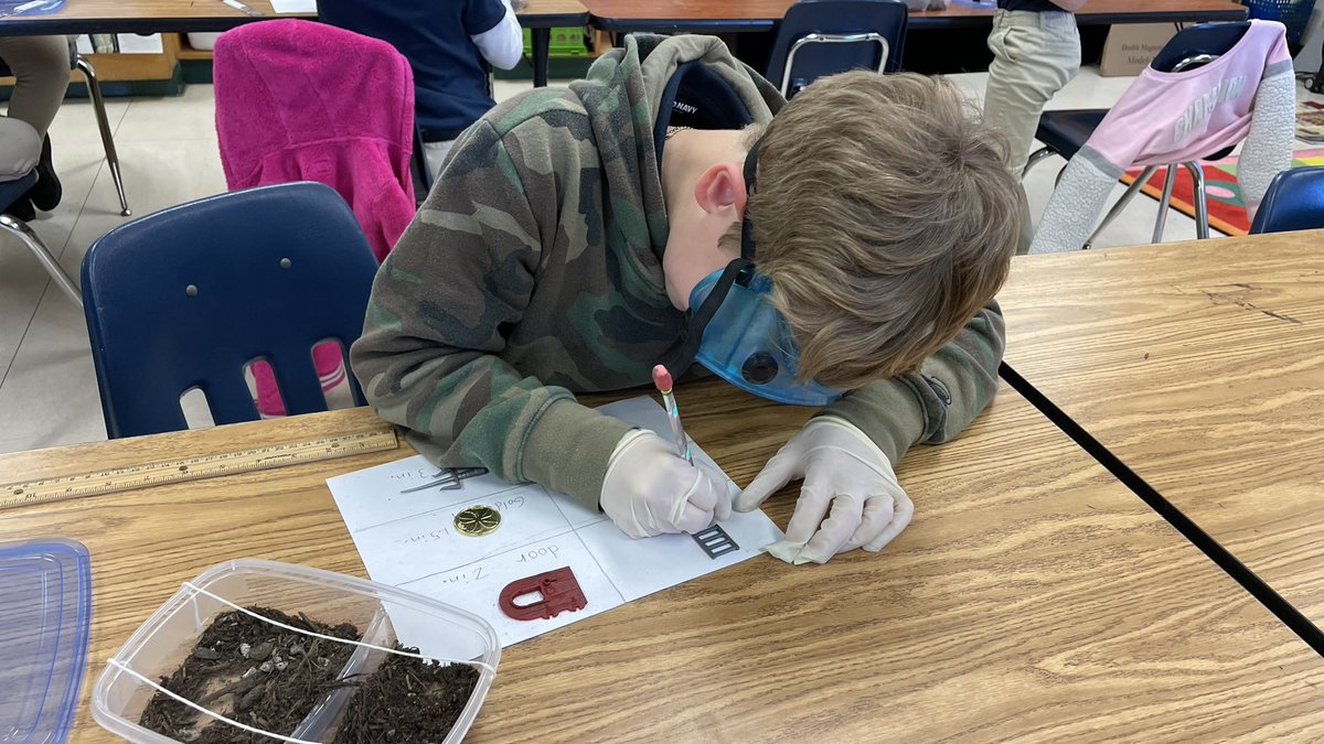 Digging up Pompeii! The 3rd Grade PACE class studied Pompeii. The students excavated, recorded, &amp; measured artifacts.<a href="/DicksonTigers/">E.R. Dickson Tigers</a> <a href="/MCPSSGiftedEd/">MCPSS Gifted Ed</a>