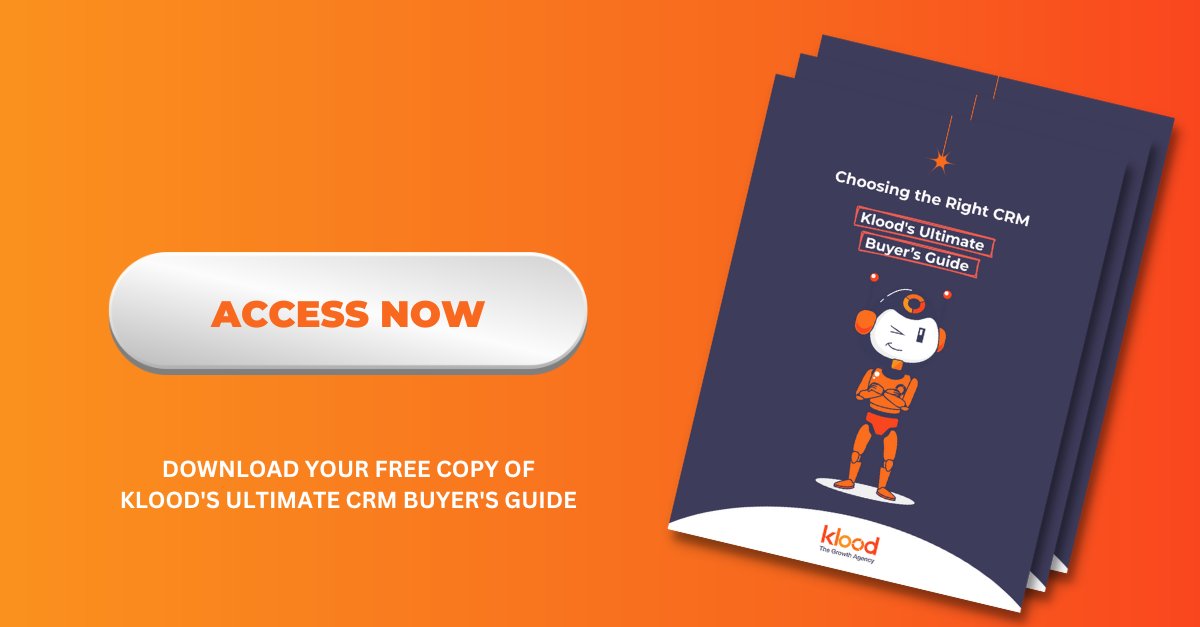 klood_digital's tweet photo. Are you looking for the best CRM to enhance your customer experience? 

Our FREE Klood CRM Buyers Guide is here to help you make an informed decision when it comes to choosing the right CRM for your business. 

Download your free eBook here:
#crm #klood
https://t.co/OgGxGTaIQ0 https://t.co/Xdhig5yi5w