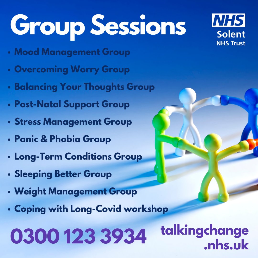 Don't forget to check out our group session list below 👇
Call us at 0300 123 3934 to find out how to join a session.
#mentalhealthmatters #mentalhealthawareness #groupclasses