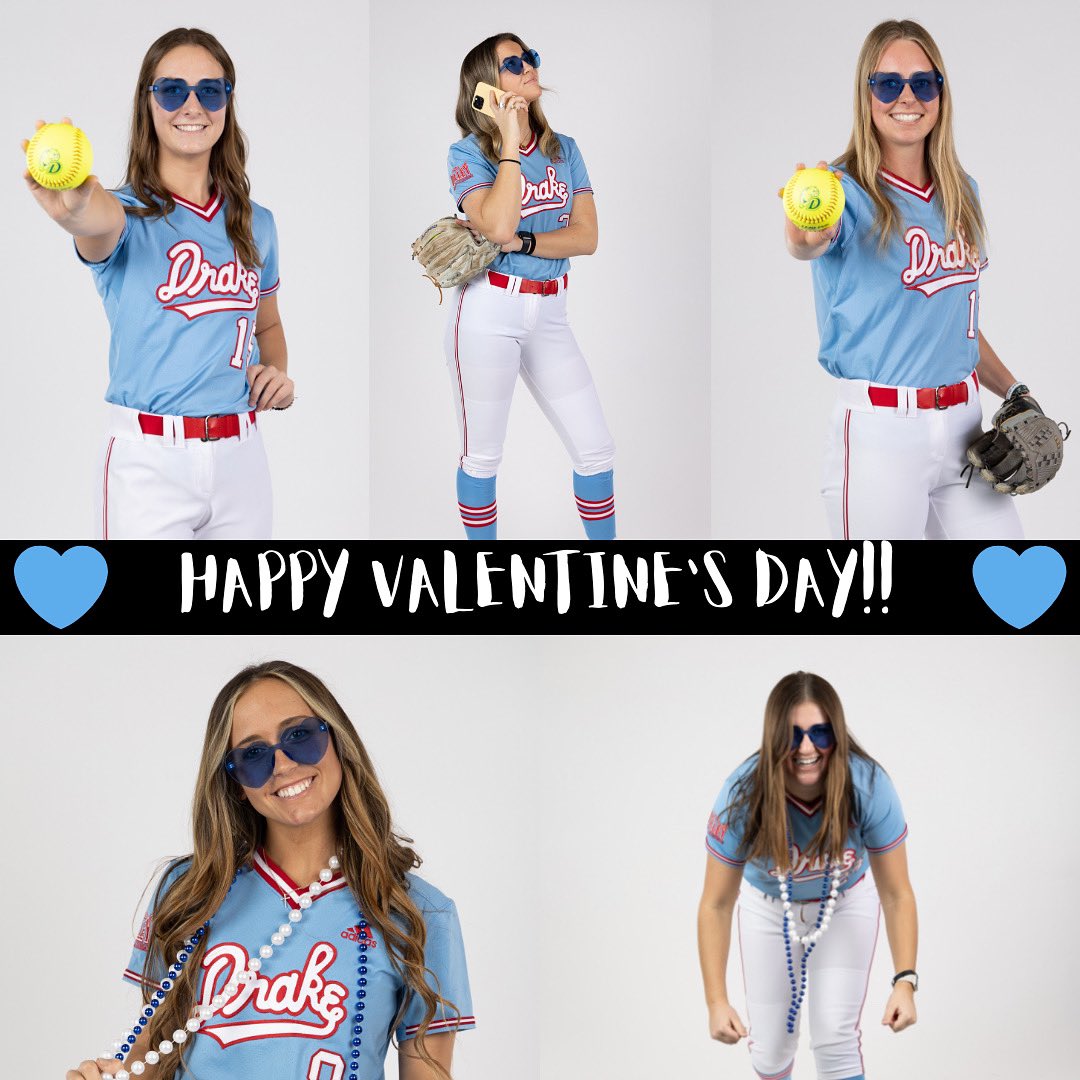 DrakeSoftball's tweet photo. Happy Valentine's Day from us at DU,
May your day be filled with love, 
And as always, 
#beblue 💙🐶 https://t.co/8h1ccT1wlg