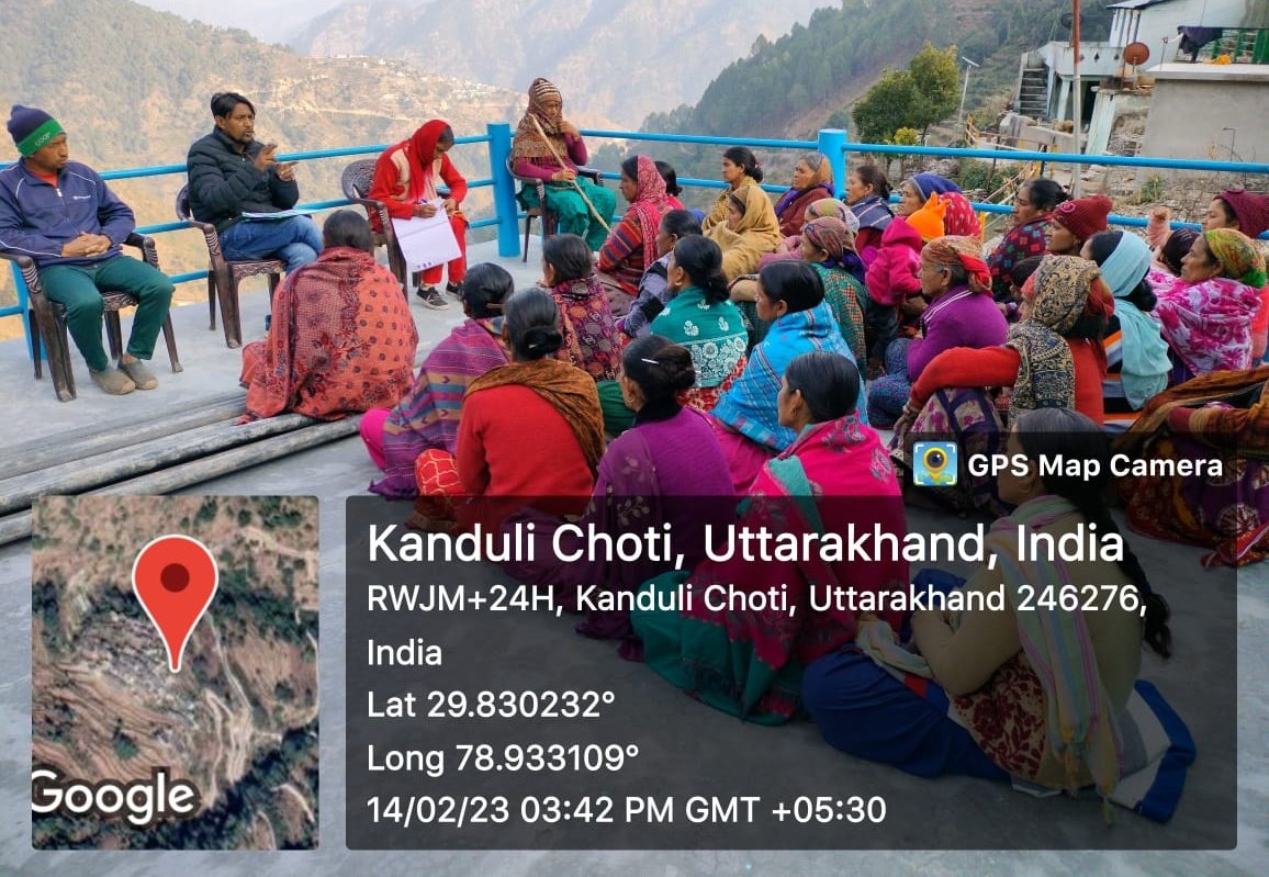 REAPPauri's tweet photo. Today on 14.02.2023, a village organization (VO) meeting was held at Kanduli Chhoti village of block #Bironkhal. Information about the #REAP_Project and #Ultra_Poor_Package was given in the meeting.
#REAP_Pauri
@REAPUttarakhand @cdo_pauri @basava_ias @nitikakh22 @MoRD_GoI @ukcmo https://t.co/nn7fLO2cUR