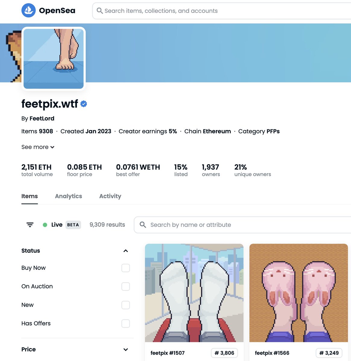 tradermige's tweet photo. 情人节送啥？
送jio jio😂520 NFT🦶抽奖奖！
FEETPIX是一个1w个随机生成的脚照。
地板价0.09ETH（$135)
Collection🔗：https://t.co/EKAqNviYTo
参与方式：
1. +关注 @feetpixwtf @adalmas_eth @CryptosLaowai 
2. 在评论区说出情人节祝福。
3. 点赞转发此推文。
#feetpix #feetpixwtf #NFT #情人节 https://t.co/FyWG5R022Q
