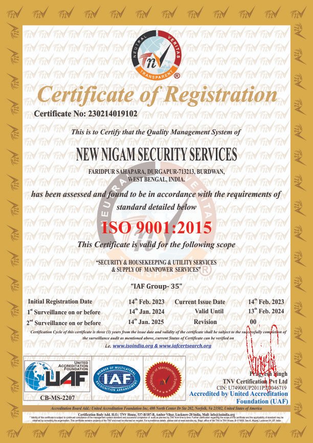 Tnviso's tweet photo. Congratulations for becoming an ISO certified organization. 
#NEWNIGAMSECURITYSERVICES
can be verified- https://t.co/s9O6CBoXs7 https://t.co/wFZnw1jiwj