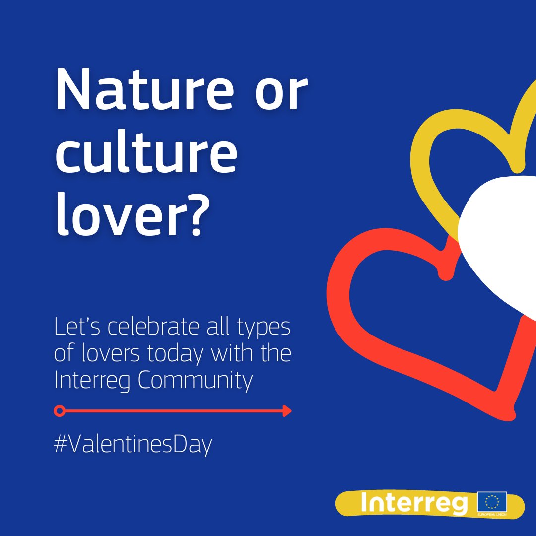 RegioInterreg's tweet photo. Are you a nature or culture lover? โค๏ธ Letโs celebrate all types of lovers today with the #InterregCommunity!
โฉ Discover 3 loving initiatives from
@ROBGProgramme, @Interreg_Danube, @ArctisenTourism, @NPA2014_2020
#ValentinesDay