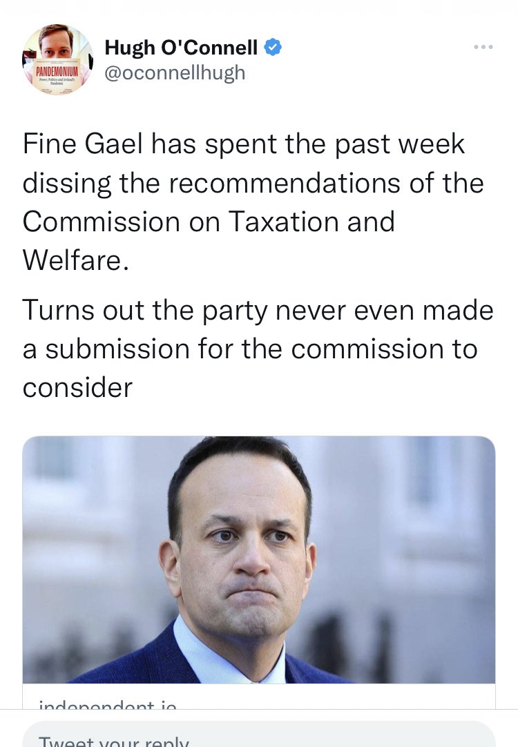 Trickstersworld's tweet image. There’s a deeply troubling anti-inconvenient truths/anti-intellectual pattern with how the Taoiseach reacts to facts that upset his neoliberal ideological worldview.