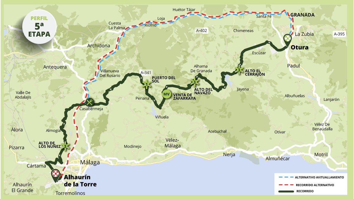 📌🚴 Próximo domingo 19 febrero 2023 la '5° Etapa' de la 69ª #VueltaCiclista Andalucía "Ruta del Sol" hará su paso por #Casabermeja (#Málaga)

⚠️Aviso de cortes de tráfico en la zona