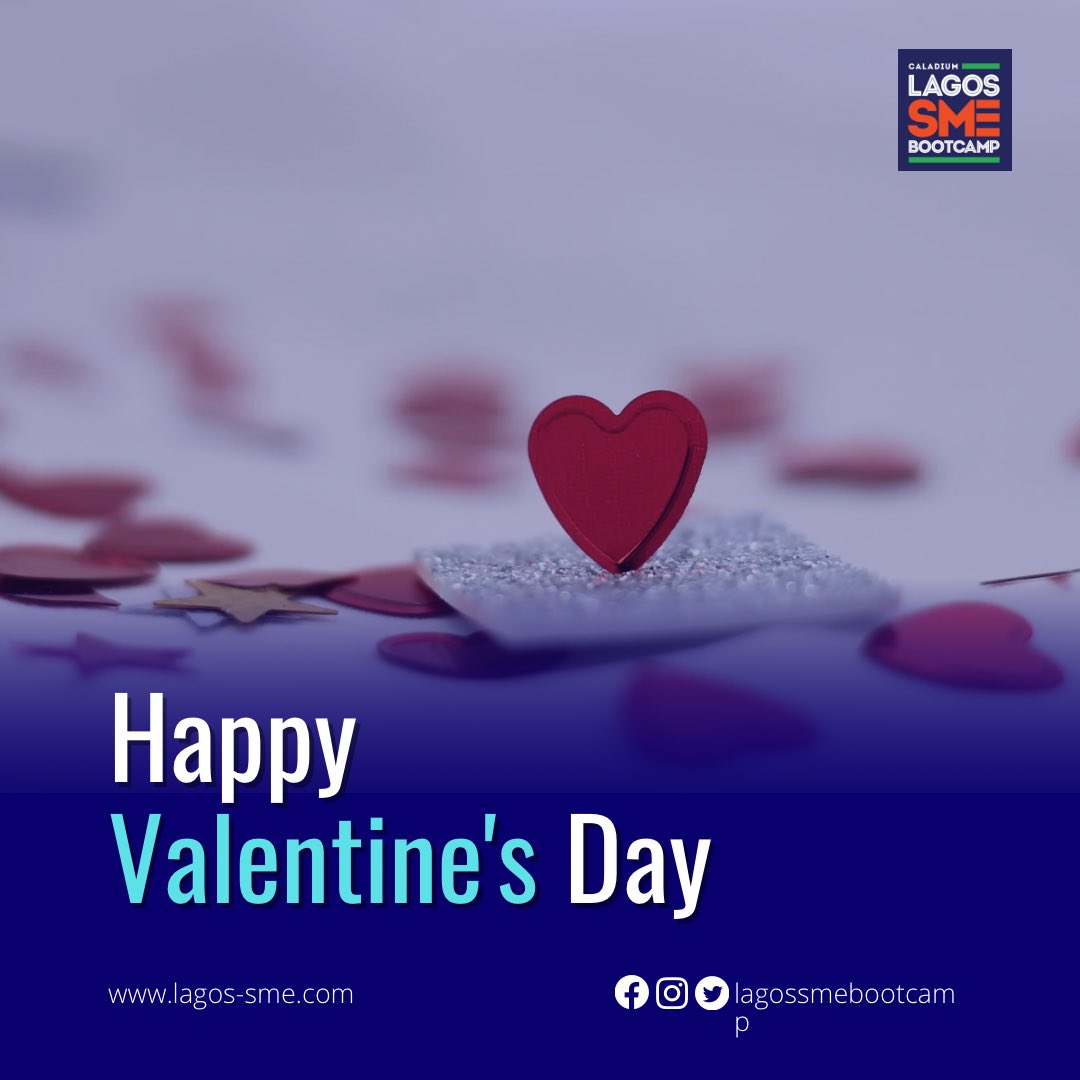 LagoSMEbootCamp's tweet photo. Love is something that we should strive to cultivate in our everyday life.
It can bring us closer together and help us to understand and appreciate one another.
Let this day be a reminder of what love can do for us all.
Happy Valentine
#LagosSMEbootcamp #CaladiumeSMEbootcamp https://t.co/o2MzWst1bu