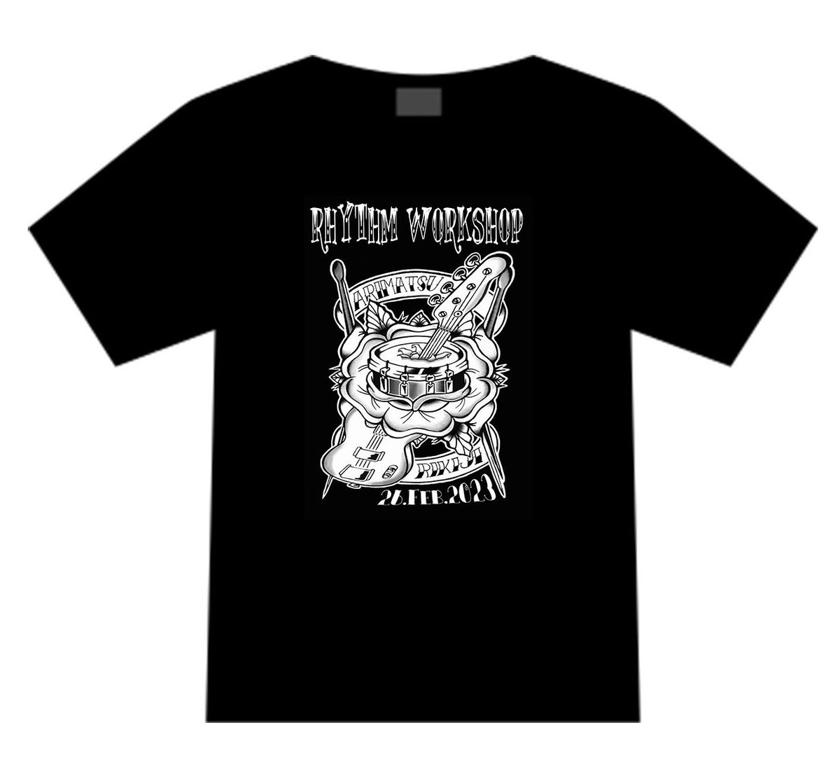 ARIMATSU128's tweet photo. RHYTHM WORKSHOP 当日会場にて販売のTシャツになります。
Designed by #RIKIJI
#ARIMATSU #rhythmworkshop #drum #bass #特撮 #obliviondust https://t.co/UObwEWJqCF