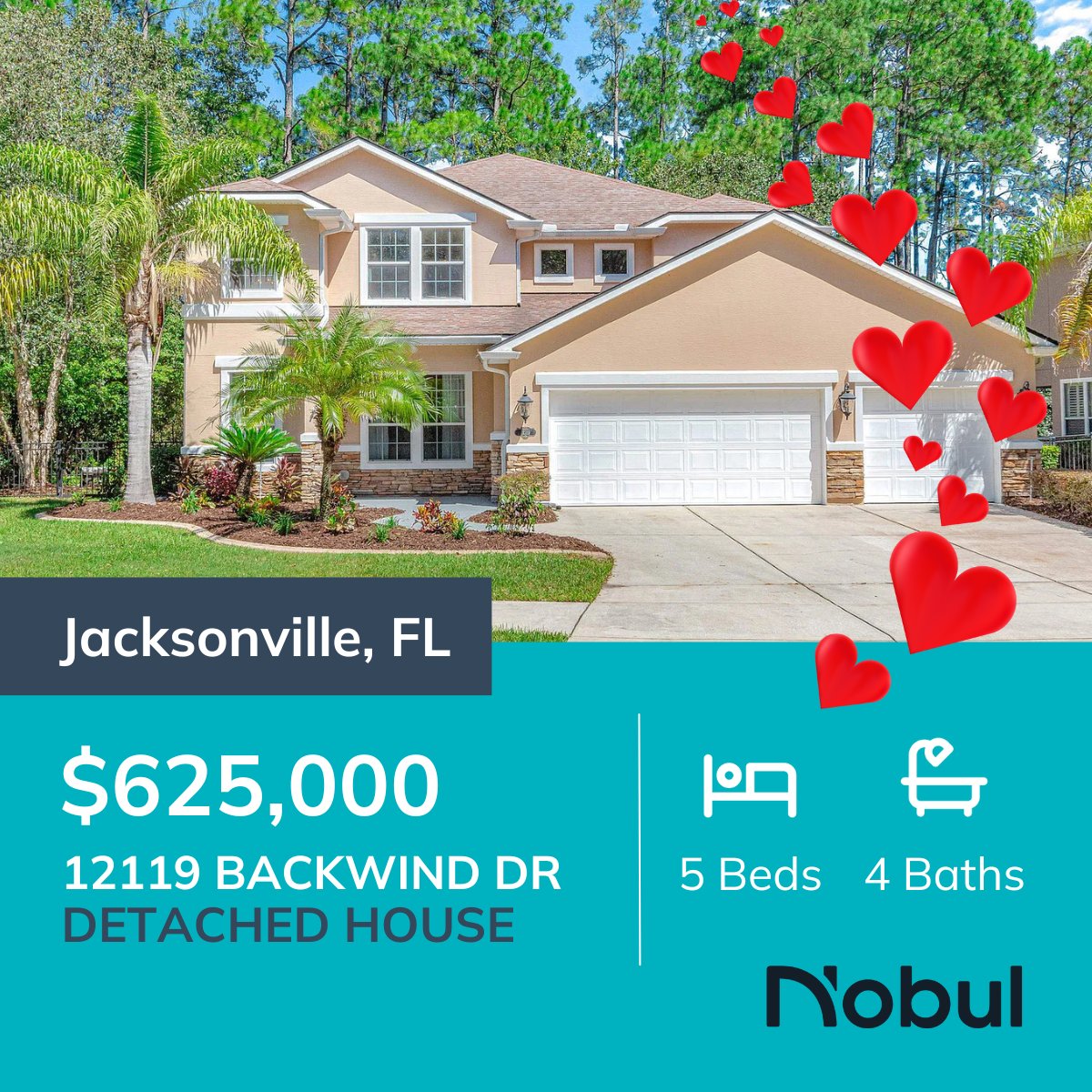 ❤️ Expansive patios &amp; decks offer numerous opportunities for outdoor entertaining. Tour it soon before it’s gone! bit.ly/3Er2iT5 #Nobul #realestate #realtor #homebuying #jacksonvillerealestate #floridarealestate #floridarealtor #floridahomes #movetoflorida #ValentinesDay