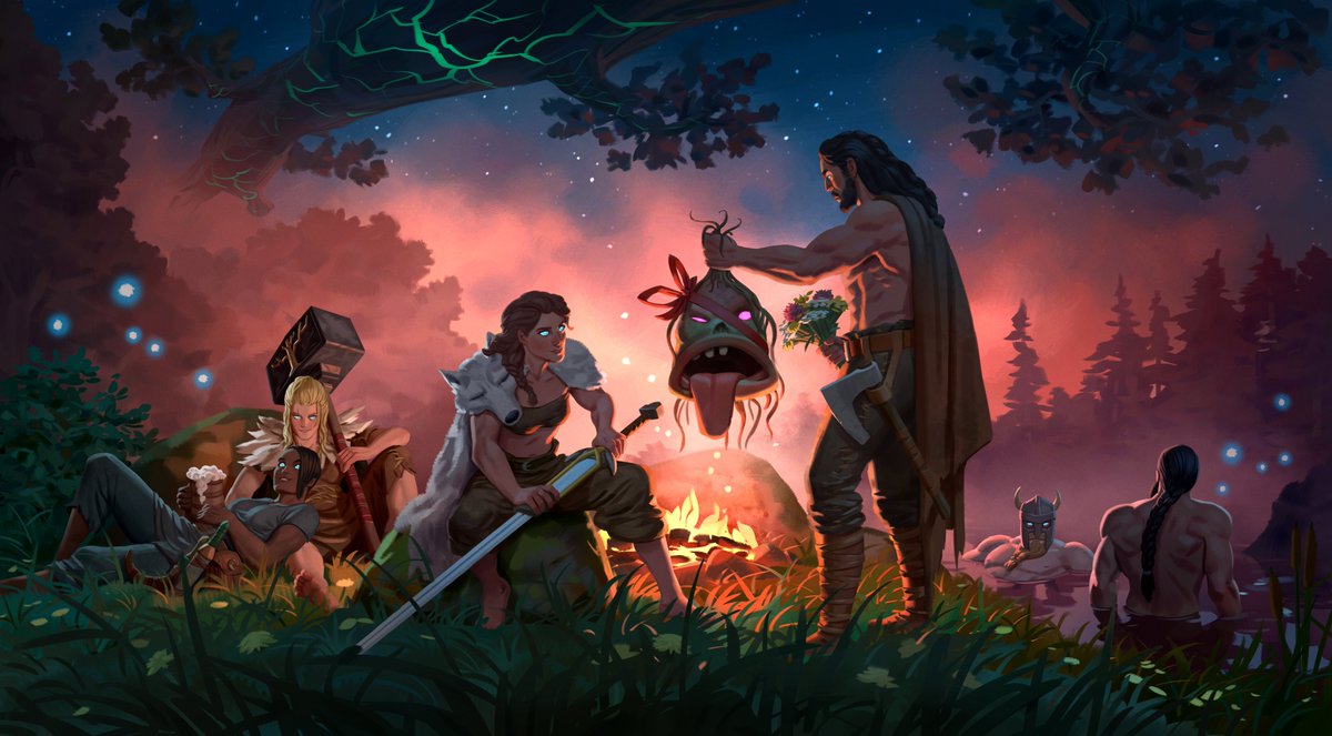 Love is in the air, even in #Valheim! Is there a certain viking you’re wooing today? 😘