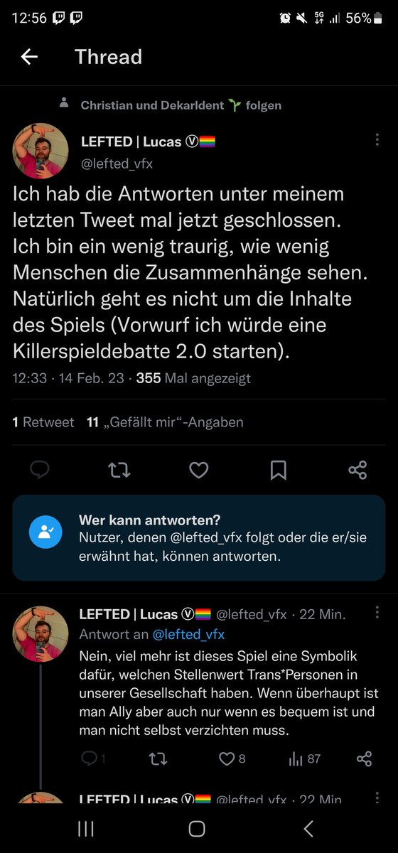 Typisch, jetzt den Schwanz einziehen!!