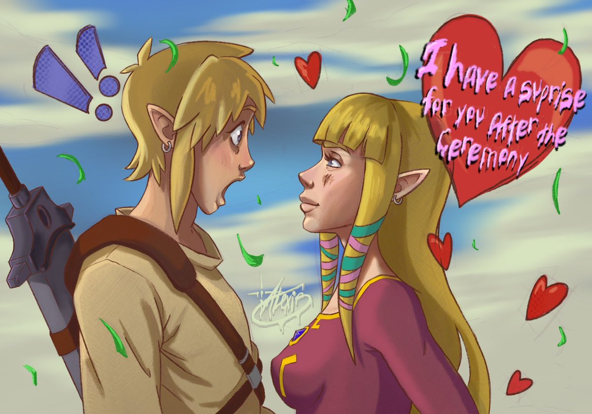 Addictivealxs's tweet photo. Here’s one of mine. Pulled it out of my butt last night, during a 5 hour stream. 

Any legend of Zelda fans? 🖤

#ValentinesDay #ZeldaTearsOfTheKingdom #fanart https://t.co/8HmLCzPtJX