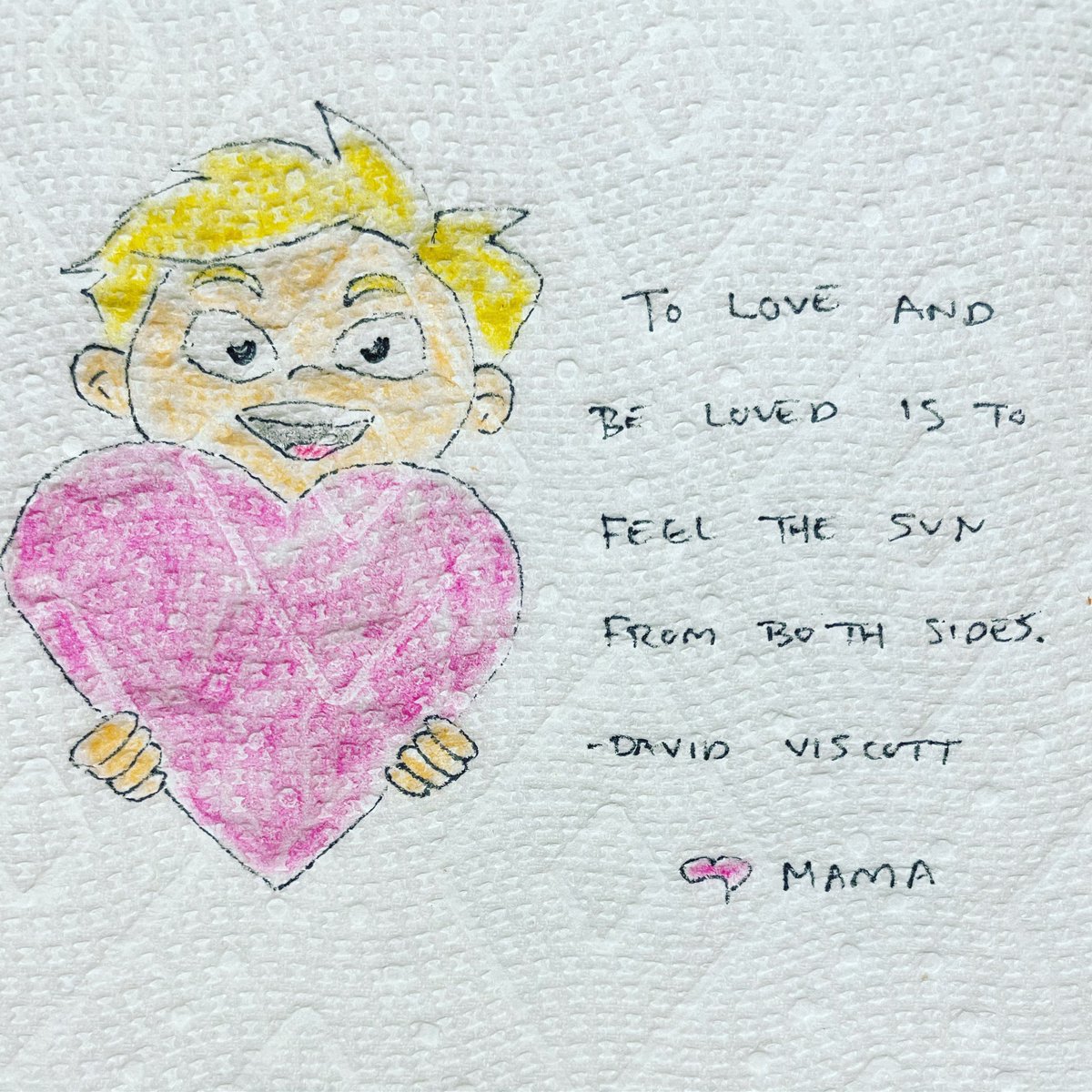mcgrunk30's tweet photo. To love and be loved is to feel the sun from both sides. 💕-David Viscott

#valentinesday #love #sun #tolove #tobeloved #davidviscott #morningquotes #lunchnapkins https://t.co/p878KjNjuW