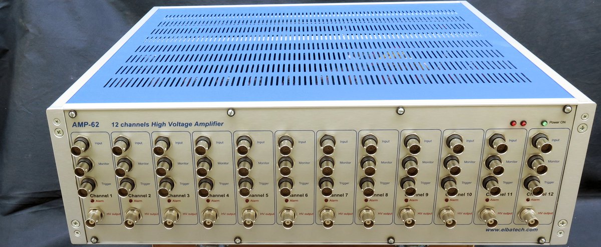 elbatech's tweet photo. #ElbaTech, with the #Roland Institute at #Harvard, designed a High Voltage (± 500VDC) very-low- noise (< 5mVRMS) amplifier with 12 independent channels
#highvoltageamplifier #hvamplifier #positron #apex #maxplank #singer https://t.co/cKyUgqIStQ