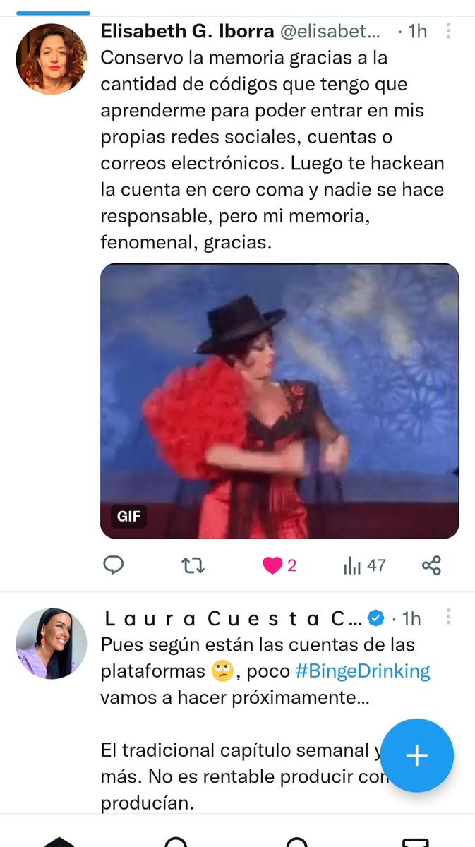 designetworking's tweet photo. Mola como la #IA de @twitter crea un #DialogosCruzados, cruzando las temáticas de las que ambas son expertas: @elisabethiborra el buen saber del #drinking y @LauraCuestaCano de cuentas en RRSS. ¿Será el principio de una bella amistad profesional con un #VermuTorero? https://t.co/wKIBL4HdLD