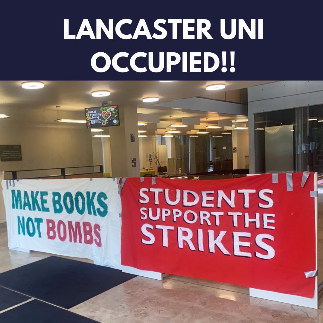 NoArmsLancs's tweet image. CHARLES CARTER OCCUPIED!

We have occupied Charles Carter in solidarity with the UCU strikes. 

#SupportTheStrikes #EnoughIsEnough #UCU