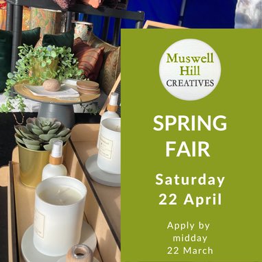 🎨#Artists & #designermakers. APPLY for a guest stall at our Spring Fair outside the Everyman cinema in #MuswellHill on Sat 22 April. Deadline midday Weds 22 March

#MuswellHillN10 #NorthLondon #LondonMakers #CraftFair 

muswellhillcreatives.com/apply-now