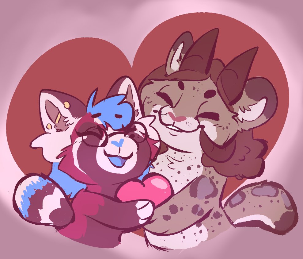 KitsunaWah's tweet photo. Happy Valentines to my loves @alexcross321 &amp; @CaptainBalablob ♥
I love yousss 🥰 https://t.co/AxnOgMMTxE