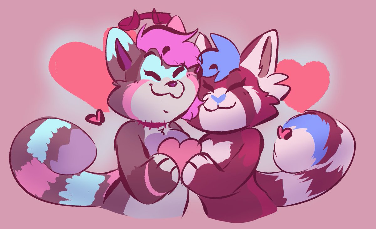 KitsunaWah's tweet photo. Happy Valentines to my loves @alexcross321 &amp; @CaptainBalablob ♥
I love yousss 🥰 https://t.co/AxnOgMMTxE