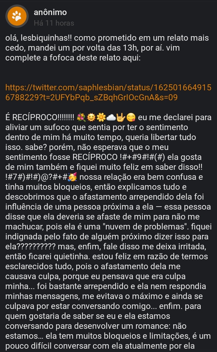 saphlesbian's tweet photo. eu espero MUITO mesmo que dê tudo certo pra vcs duas serem felizes juntas e sinto muito pelo parente dela ☹️ https://t.co/nxV9PG7yGf