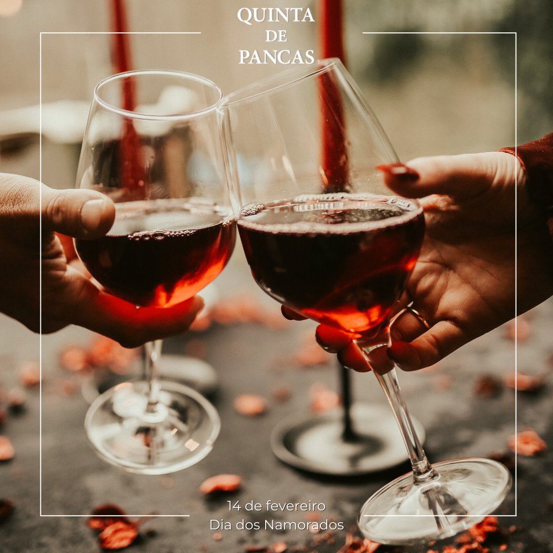 QuintaDePancas's tweet photo. A romantic #ValentinesDay dinner with a glass of wine can be a perfect way to celebrate this special day with your significant other. Whether at 🏠 or at a restaurant, setting the mood with candlelight, music, and a bottle of #QuintadePancas, can create a memorable experience 💞 https://t.co/UDNviVU8XN