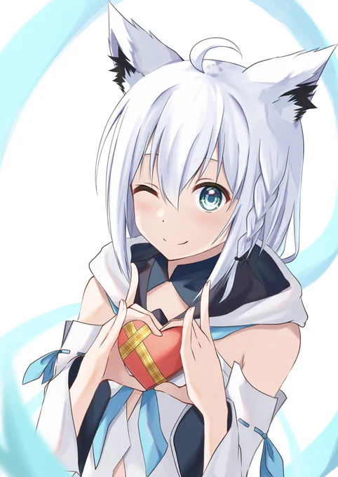 コンコンチョコ#絵フブキ  #白上フブキ 