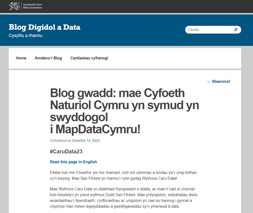 Anghofiwch am Ddydd San Ffolant – mae hi’n Wythnos Caru Data ❤️! Mae Cyfoeth Naturiol Cymru wedi trosglwyddo eu holl ddata i MapDataCymru. Mwy o fanylion yma 👇
digidoladata.blog.llyw.cymru/2023/02/14/blo…