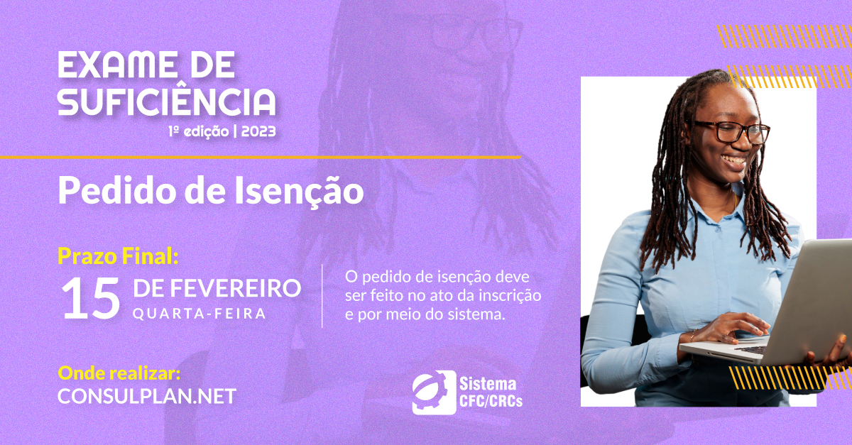 cfcoficial_'s tweet photo. ⚠Os candidatos interessados na isenção da taxa de inscrição do Exame de Suficiência, têm até as 16h do dia 15 de fevereiro (quarta-feira) para fazer o pedido por meio do site da Consulplan. 

👉Saiba mais em: https://t.co/lzMpvWAifP

#SomosContabeis #VemCRC #Contabilidade #CFC https://t.co/cwEA46gV2E