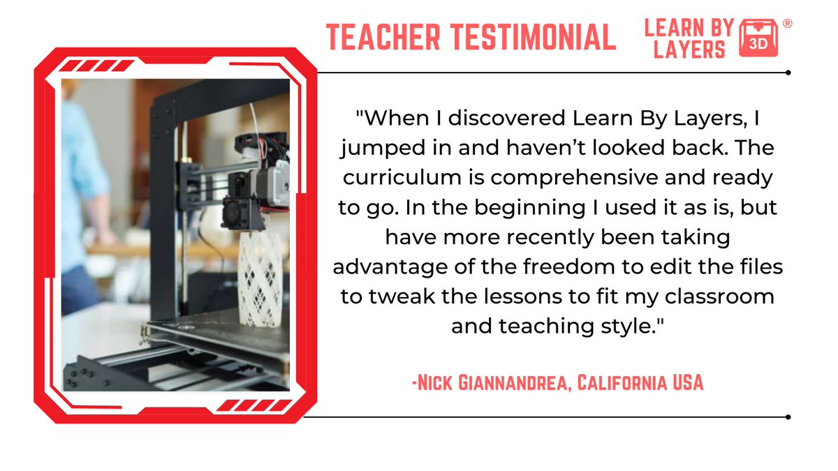 learnbylayers3D's tweet photo. Teachers & parents all over the world use our lesson packs, tutorials and online classes! We have helped hundreds of people build useful skills in #3Dprinting, #Coding & #CADmodelling. Check out our new reviews page to learn more: https://t.co/2EJAijUEDS #teachcad #teach3d #teach https://t.co/S1pEJzSg22