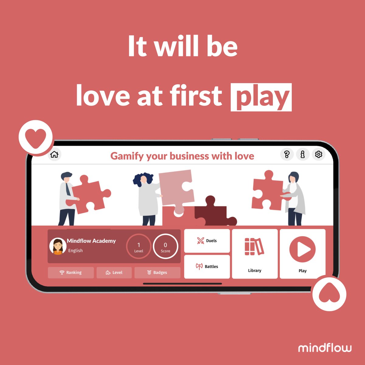 mflow_academy's tweet photo. Happy Valentine's Day from Mindflow! 💖
#valentines #gamification #mobilelearning #microlearning #training #gamifiedsolutions #gamificationstrategy #gamificationtrends #gamificationforbusiness #gamifiedexperience #gamificationideas #mindflow https://t.co/sifLr0z5jX