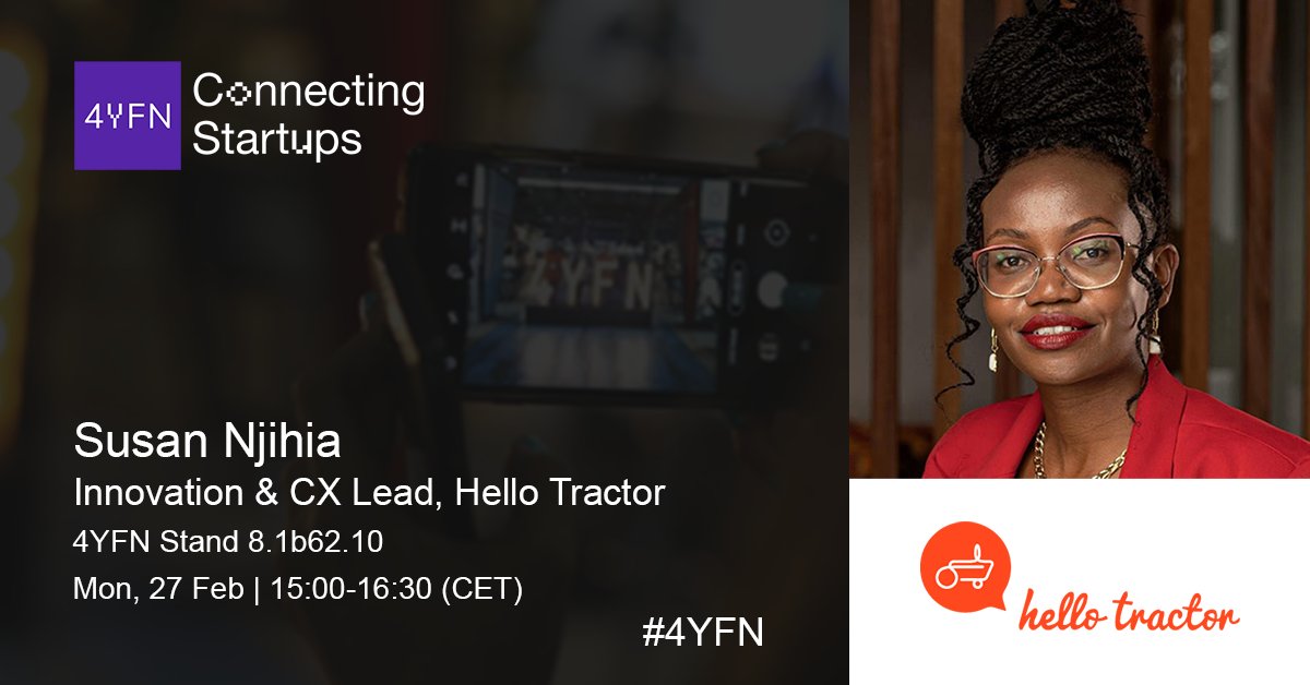 GSMAm4d's tweet photo. #GSMAInnovationFund grantee @HelloTractor will be at @4YFN_MWC to share how they're improving planning &amp; preparedness for 👨‍🌾  farming communities facing unpredictable rainfall patterns in Nigeria. Check out the full line-up 👉 https://t.co/eBs95sCuyh #MWC23 #M4DatMWC #UKAid #Sida https://t.co/oOkFUkjur1