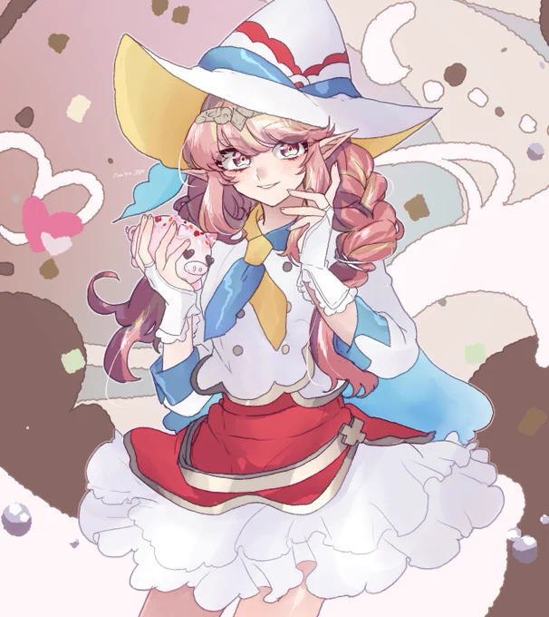 キルケー #FGOバレンタイン礼装ウィッチズ・キッチンの衣装このお洋服可愛くてとっても好き 