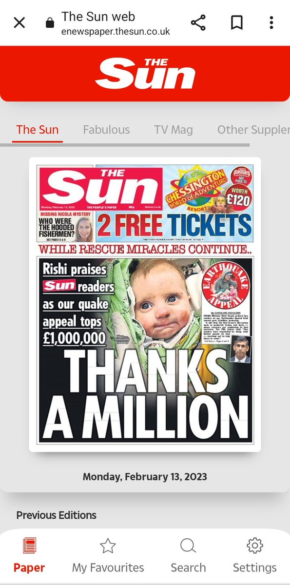 GoncaYgc's tweet photo. Britanyalilardan #decappeal ile   depremzedeler icin bugüne kadar toplanan para miktarı 60 milyon Sterlin.
5 milyon Sterlin Ingiltere hükümetinden.

Ingiliz #TheSun gazetesi de  başlattığı yardım kampanyasında 1 Milyon Sterlin topladı. https://t.co/kkpH7hebBT