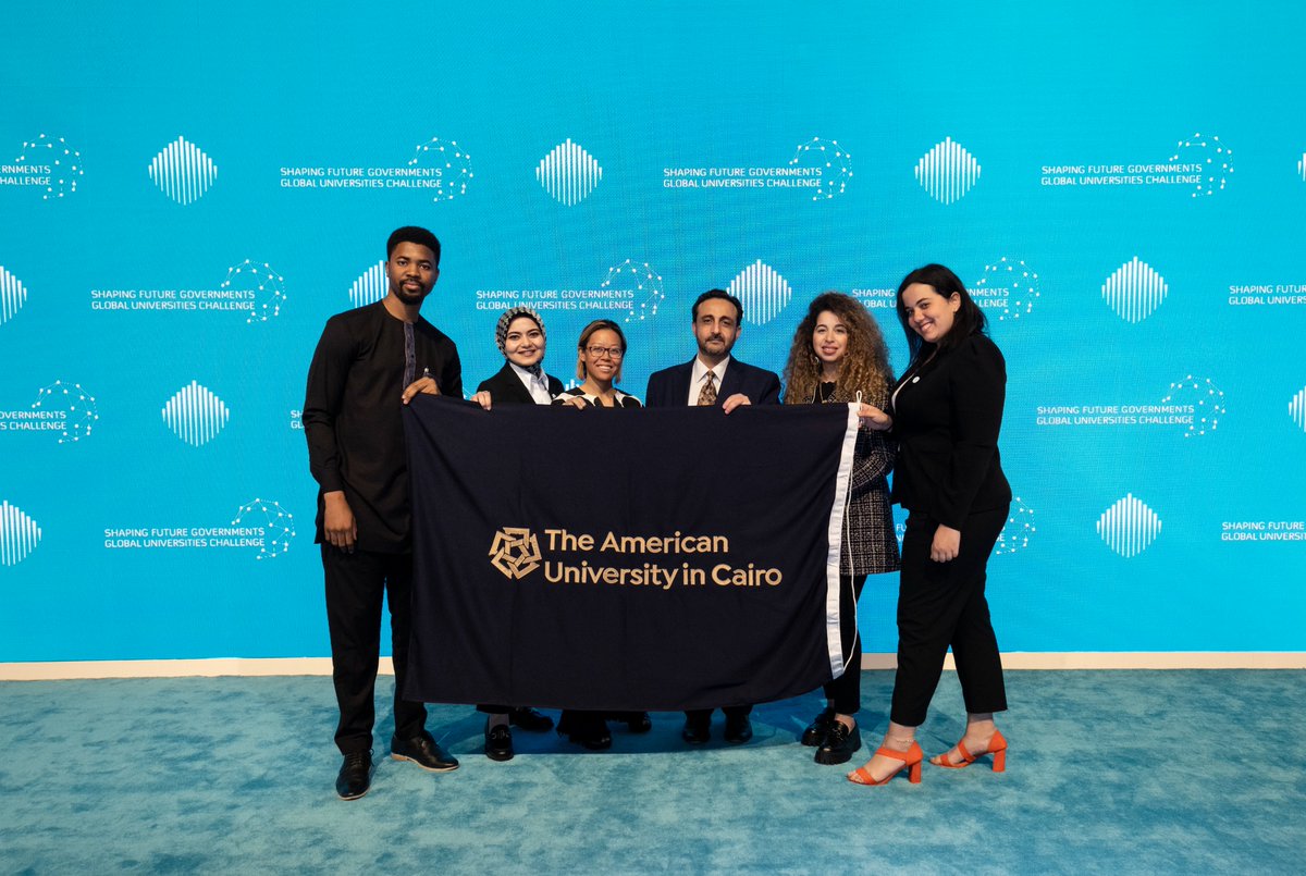 aucppad's tweet photo. Yesterday, the Global Universities Challenge kicked off as part of the @WorldGovSummit in Dubai! Good luck to the PPAD team representing @AUC this year! You're all #MakingAUCProud.

#wgs2023 #WorldGovSummit https://t.co/hcXAXVaU00