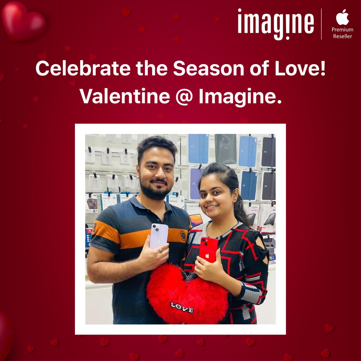 ImagineApplePR's tweet photo. "Customer service is not a department, it's everyone's passion at Imagine and we are keen to fulfill it".
Come visit peeps, and shop your favorite Apple products from Imagine because we have some exciting #ValentineDay offers just for you!
#HappyCustomer #ValentineWithImagine https://t.co/iwPfAGgj82