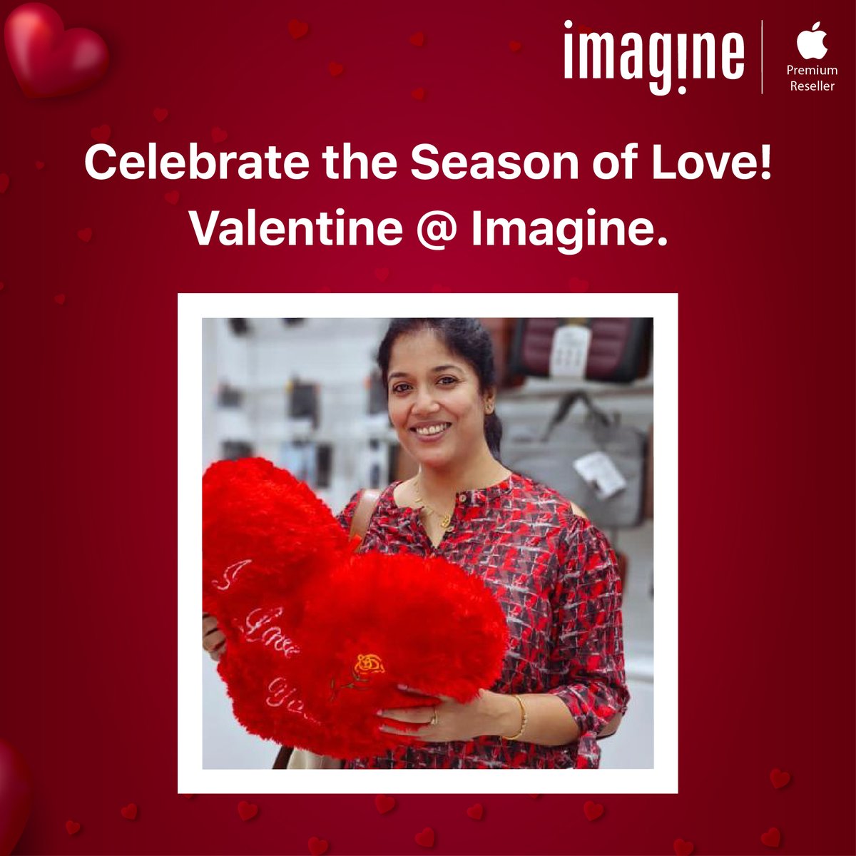 ImagineApplePR's tweet photo. "Customer service is not a department, it's everyone's passion at Imagine and we are keen to fulfill it".
Come visit peeps, and shop your favorite Apple products from Imagine because we have some exciting #ValentineDay offers just for you!
#HappyCustomer #ValentineWithImagine https://t.co/iwPfAGgj82