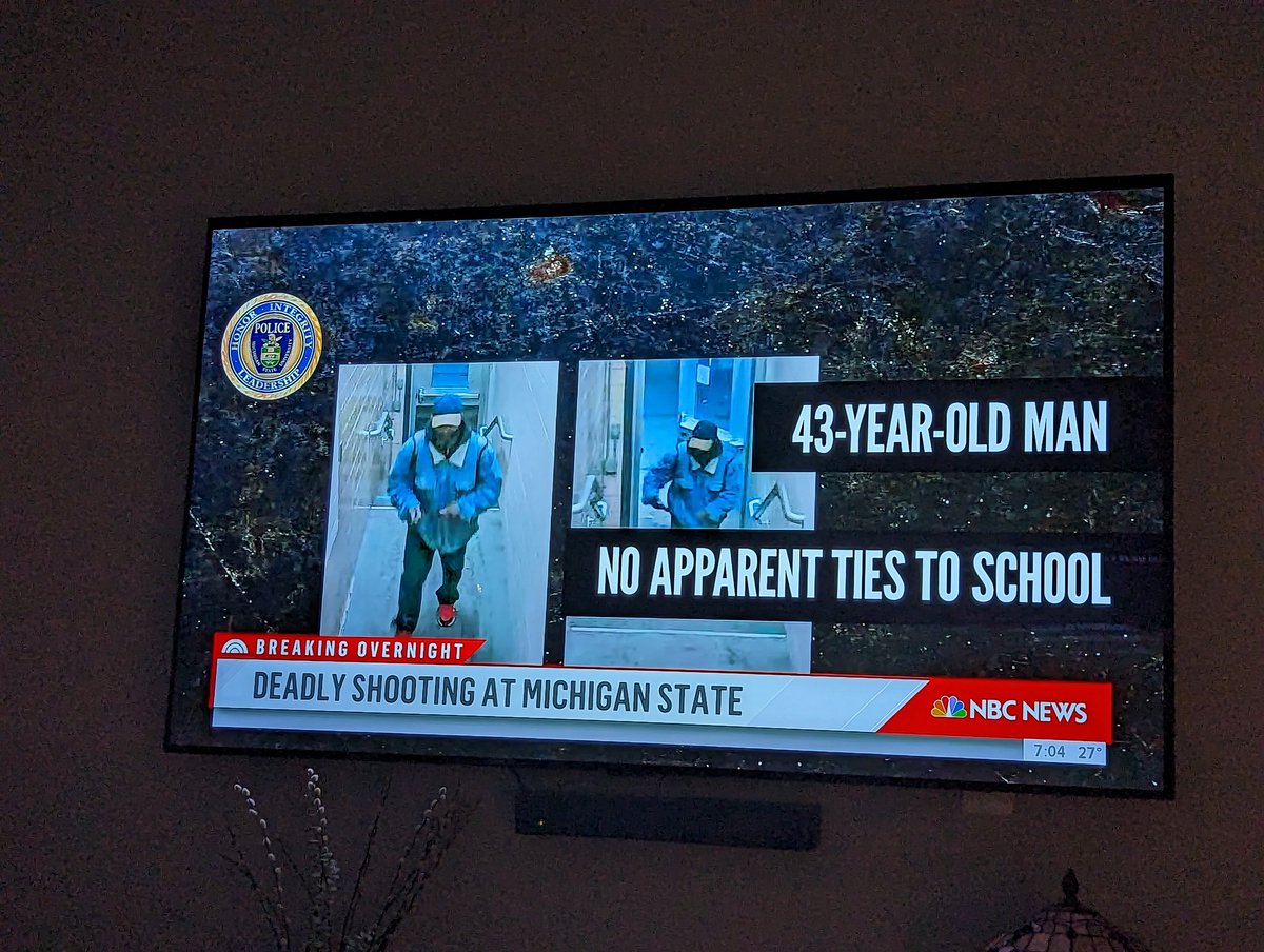 mpukita's tweet photo. NBC @TODAYshow reports on shooting at @michiganstateu this morning.
The suspected shooter was a black male.
If it had been a white male I guarantee that would have been highlighted. The NBC reporting was silent on the race of the suspected shooter.
#FNBC https://t.co/HvnUnqfBsg