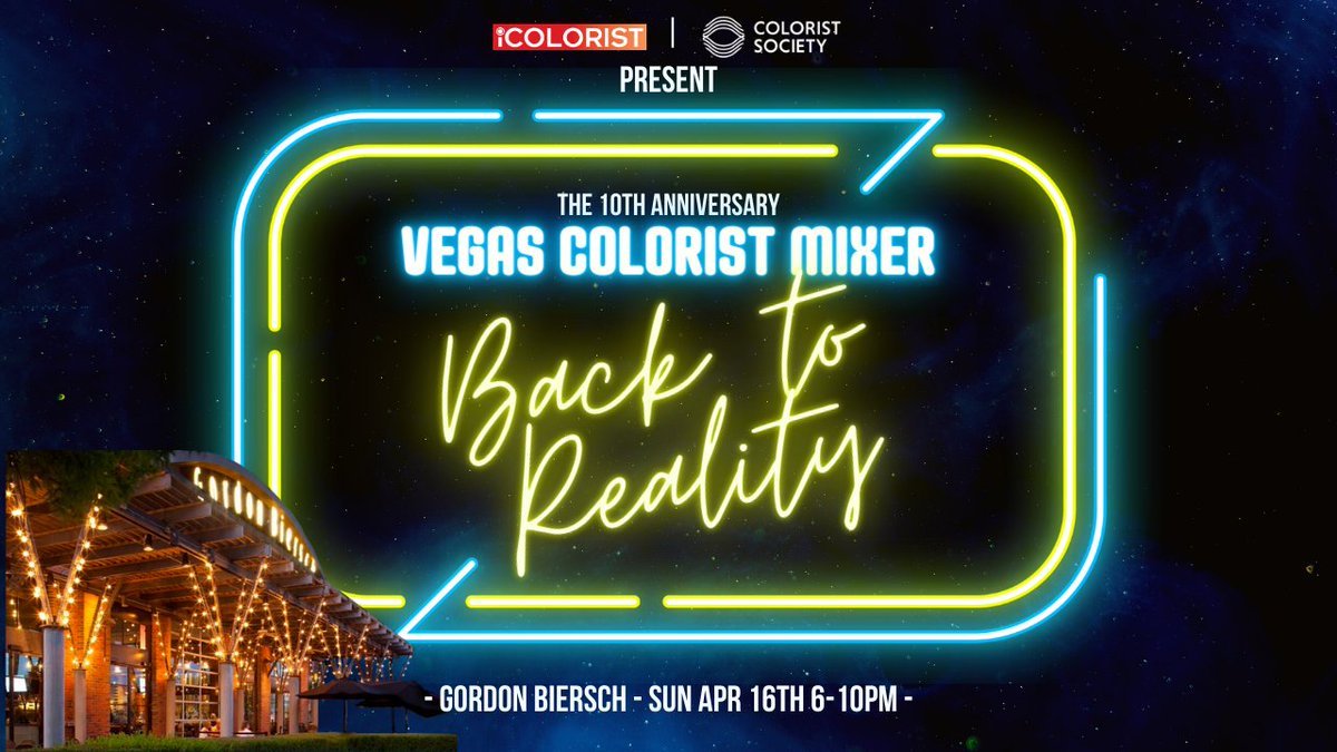 HUGE NEWS: the @ColoristSociety Mixer by @icolorist is back at @NABShow, for the first time since 2019. Save the date (Sun 16th Apr) and watch this space - tickets go live soon! @nabshowparties, here we come!

#NABShow #postproduction #colorist