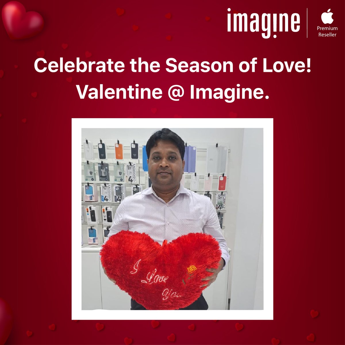 ImagineApplePR's tweet photo. "Customer service is not a department, it's everyone's passion at Imagine and we are keen to fulfill it".
Come visit peeps, and shop your favorite Apple products from Imagine because we have some exciting #ValentineDay offers just for you!
#HappyCustomer #ValentineWithImagine https://t.co/a03BZ8agS6