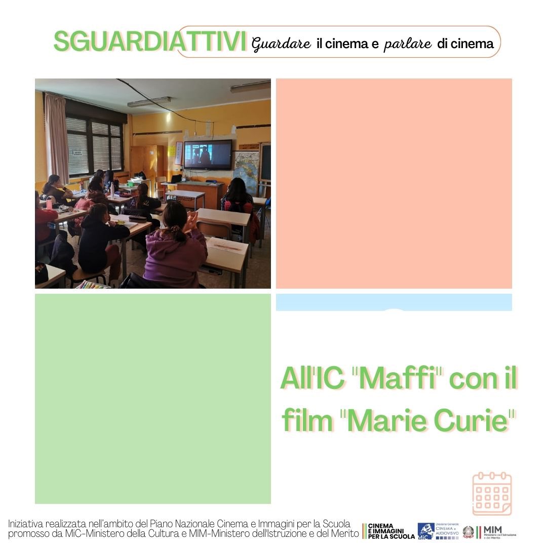 ArtedelContatto's tweet photo. #Sguardiattivi continua i suoi appuntamenti in sala!
Con i ragazzi dell'Istituto comprensivo "Maffi" di Roma abbiamo visto il film "Marie Curie", di Marie Noëlle. 🎬

A voi qualche scatto della giornata! 📸
#torniamoalcinema
@MIsocialTW @MiC_Italia https://t.co/gBzU1LjvIo