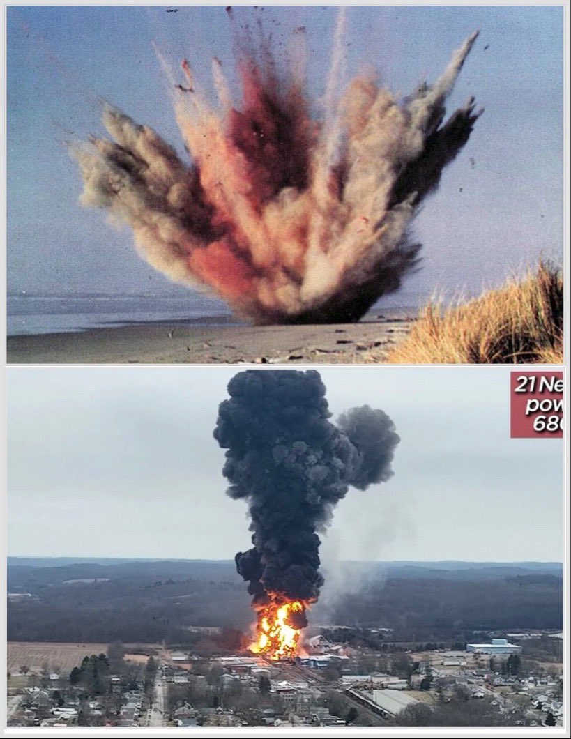Add another item to the list of things you shouldn’t attempt to blow up; 
•Whales
•Trains full of chemicals
