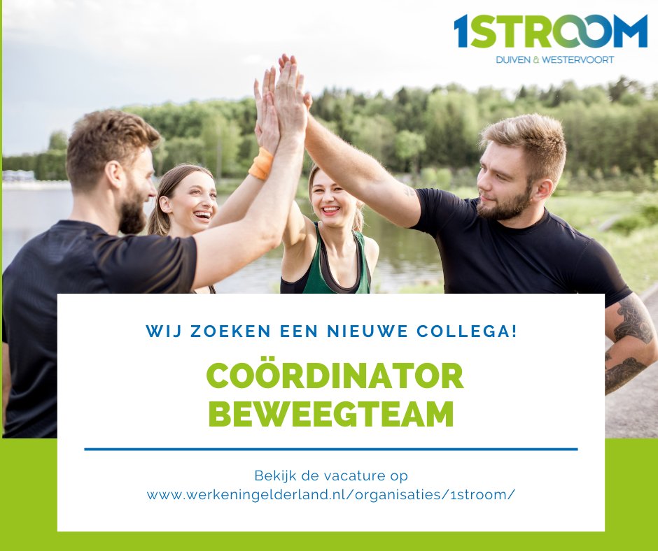 GemeenteDuiven's tweet photo. #Vacature | Heb je deze vacature van Coördinator Beweegteam al gezien?
Heb jij ervaring als buurtsportcoach en toe aan een volgende uitdaging? Ben jij het type ‘gewoon doen’? Dan is deze vacature écht iets voor jou!
Loop je al warm? 
Lees verder op: https://t.co/Q8wONV0IiA https://t.co/JM5Dkk55x5