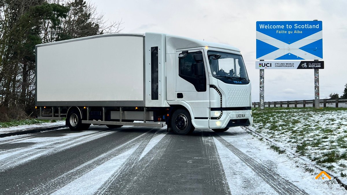 Tilbury to Scotland🎉🎉
Tevva covered almost 350 miles without needing a single charge!
This was possible by the truck’s hydrogen fuel cell, which tops up the range-extended (Rex) vehicle’s lithium battery when needed.

Read more here: tevva.com/en/articles/Te… 

#H2week #hydrogen