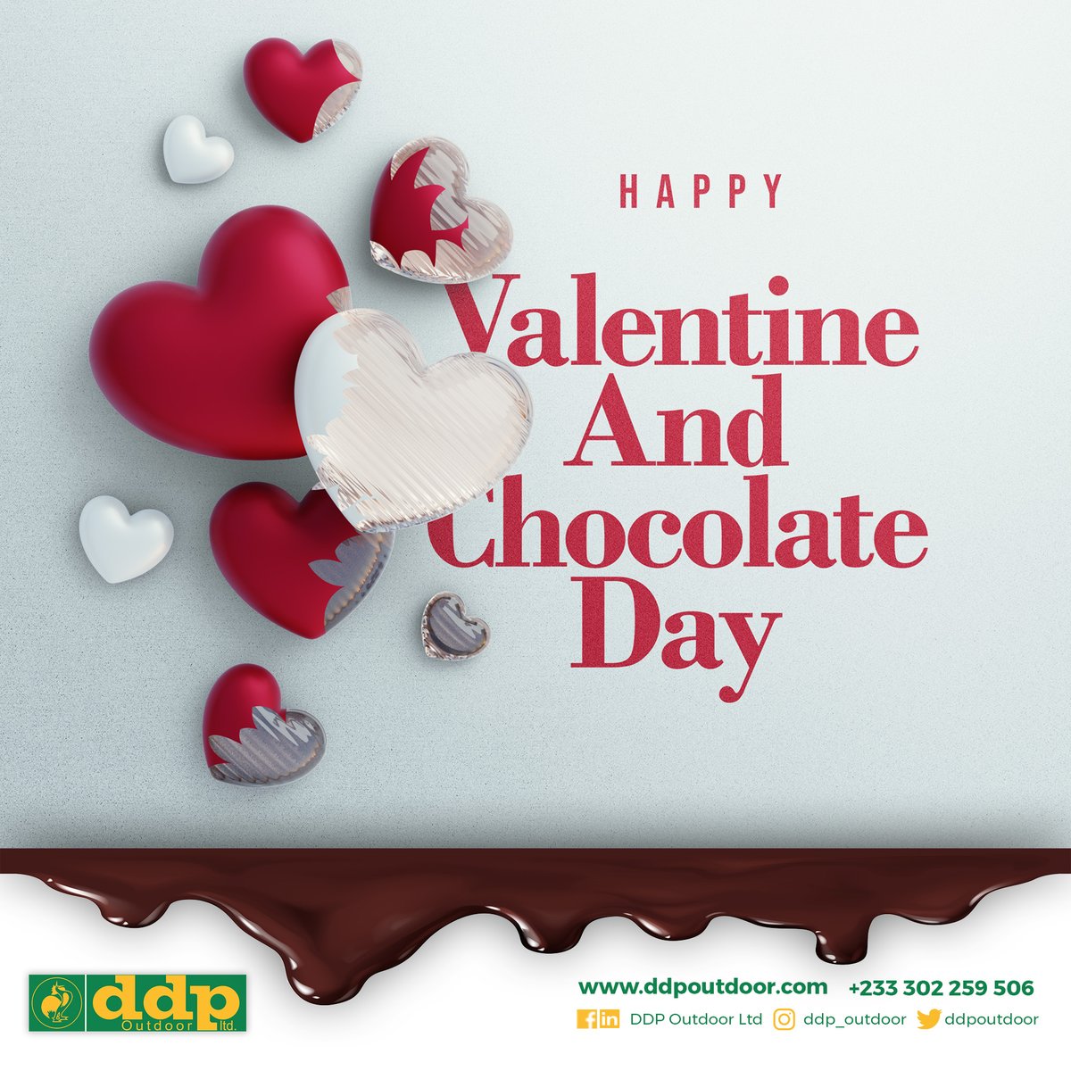 ddpoutdoor's tweet photo. To the single and "it's complicated" #HappyChocolateday ๐ซ
To the attached and married, #HappyValsDay๐คช
Enjoy the day
โค๏ธ โค๏ธโค๏ธ
#BTLAdvertising #Instoreadvertising #digitalmarketing #ExhibitionsAndEvents #happyvalentine #outdooradvertising
#StadiumAdvertising #airportadvertising https://t.co/KjyOpsRFkm