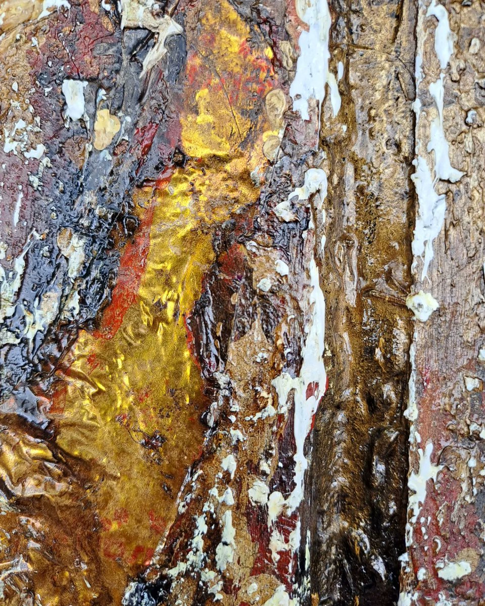 RutZerbatto's tweet image. ARTE-Objetos: &quot;BLOCK XLV&quot;.- Pintura asfáltica, papel metalizado, acrílico, pintura en aerosol, barniz. Técnica mixta sobre block de madera reutilizado.
#art #recycleart #artobjects #woodblock #acrylic #metallicpaper #asphaltpaint #artfordesigners #interiordesign #decordesign