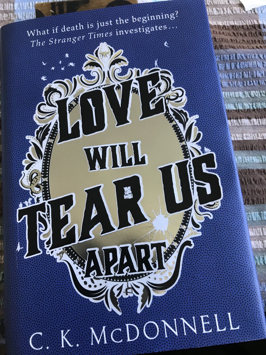 Newlynbooks's tweet photo. Would love to review & urge to buy hot of the press Love Will Tear Us Apart by C K McDonnell but sadly that my wifeโs book mark & not been allowed to touch it. #StrangerTimes https://t.co/BL4uUSM27R