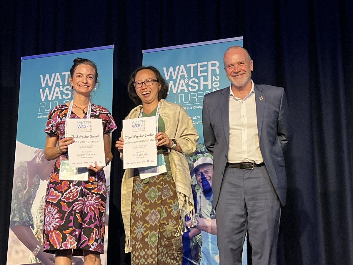 And the winner of our judges choice best poster award is Allison Coleman from <a href="/WorldVision/">World Vision</a> 

And the winner of the most popular poster (by delegate vote) is Irma Setiono from <a href="/WorldBank/">World Bank</a> 

Congratulations 👏🏻 👏🏻👏🏻

#WaWF23
