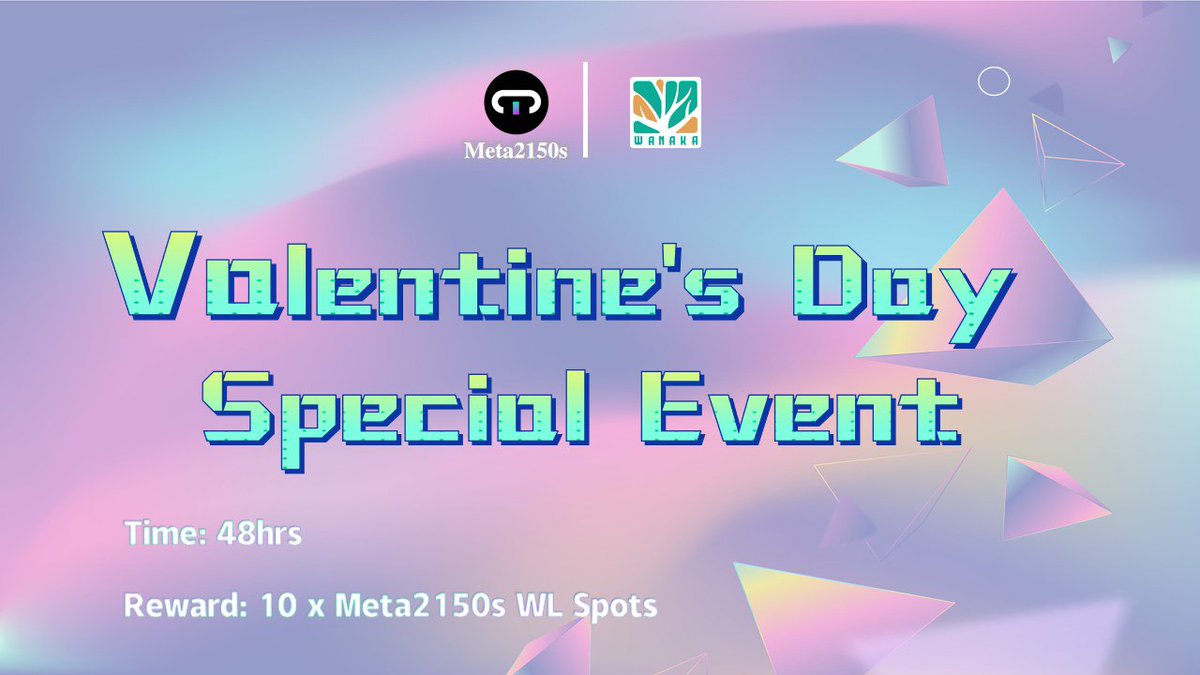 Wanaka_Farm's tweet photo. @Meta2150s &amp; @Wanaka_Farm Valentine's Day Special Event❤️

🎁Rewards: 10 x @Meta2150s WL spots &amp; 01 x @Wanaka_Farm Land box
⌛️48 hrs at 
https://t.co/L50JZwiR6m

Tips: @Meta2150s Public Sale will launch soon. WLers can get a lower price than it. 

#ValentinesDay2023 #WLGiveaways https://t.co/BtYWr4IAom